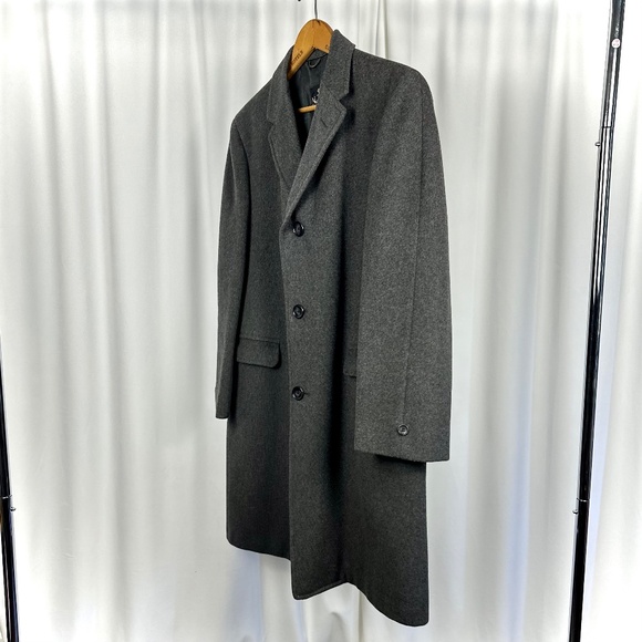 Vintage 50' 60’s ‘Newcastle - Eatons of Canada’ Long Wool Peacoat in Grey - M/L - Picture 8 of 12